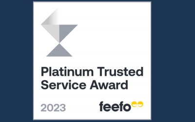 Platinum Trusted Service Award from Feefo.